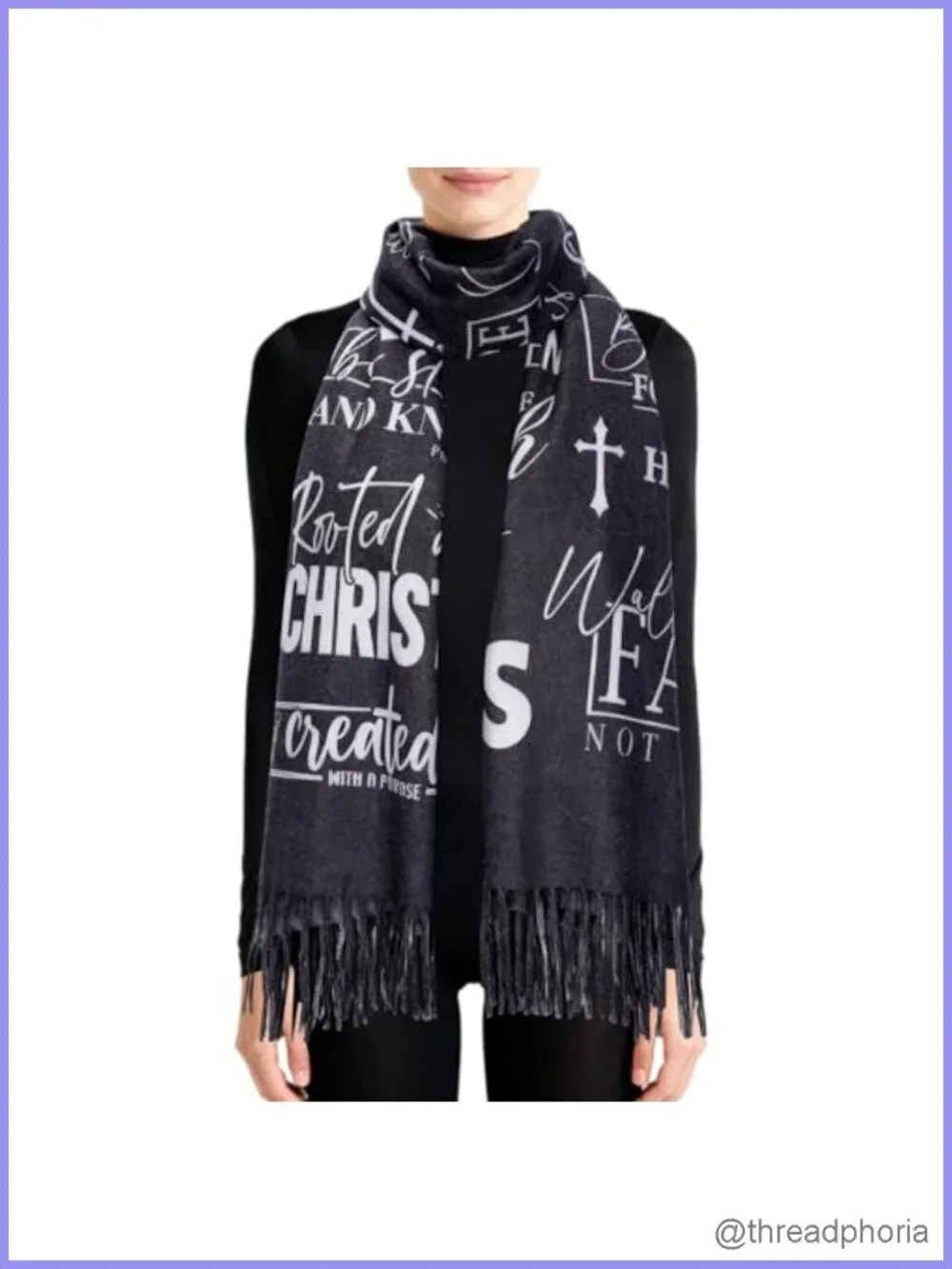 Prayer Shawl Pashmina Wrap for Women Lightweight Christian Gift